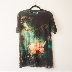 “The Swing” Crew Neck Printed T-Shirt